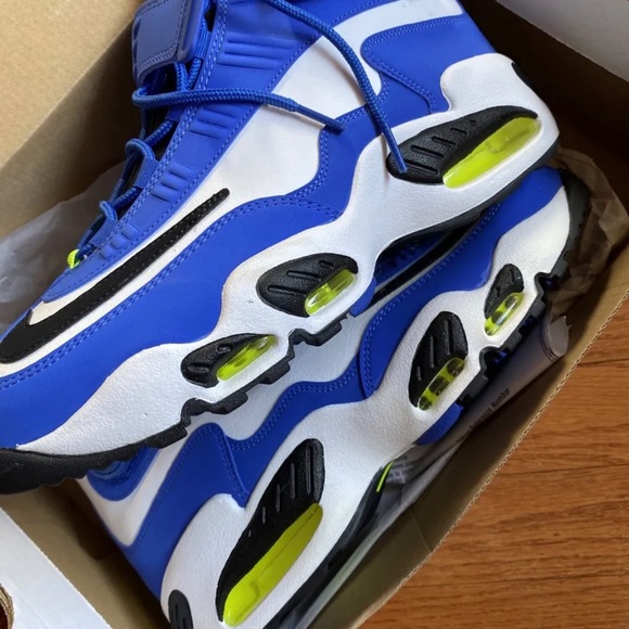 Mens Nike Air Griffey Max 1 2021 Varsity Royal Volt White Size 10.5 DJ5161-400 - Picture 2 of 9